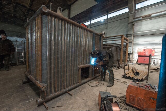 Изготовление промышленного котла КВм 1.63 МВт