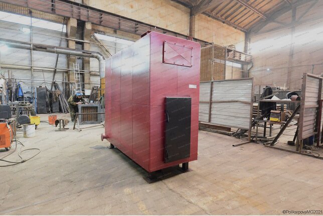 Дровяной котел 400 кВт с большой топкой твердотопливный