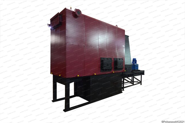 Котел 0.8 МВт на щепе и опилках автоматический