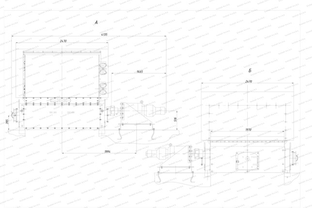 Топка ТЛПХ-1.87/3.5 чертеж