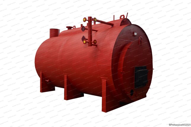 Парогенератор на твердом топливе 1500 кг 130 С