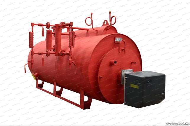 Паровой мазутный котел 0.3 тонны в час с температурой 170 С