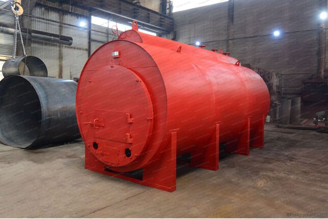 Дровяной жаротрубный котел 1500 кг пара в час 115 С